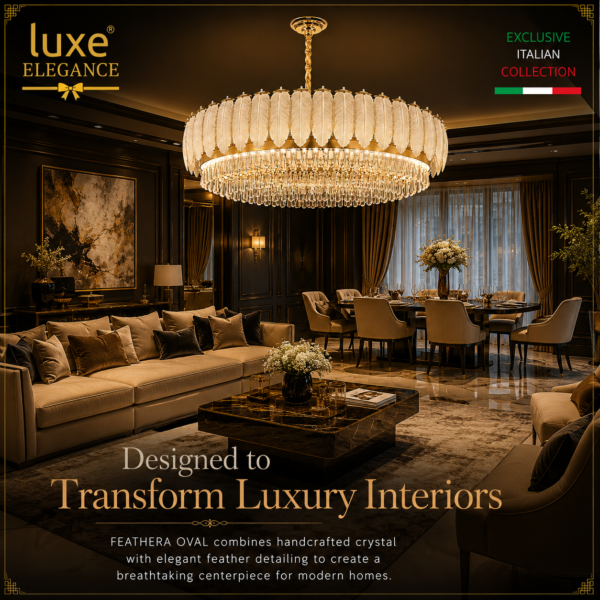 feathera-oval-luxury-crystal-chandelier-gold-2 Feathera Oval